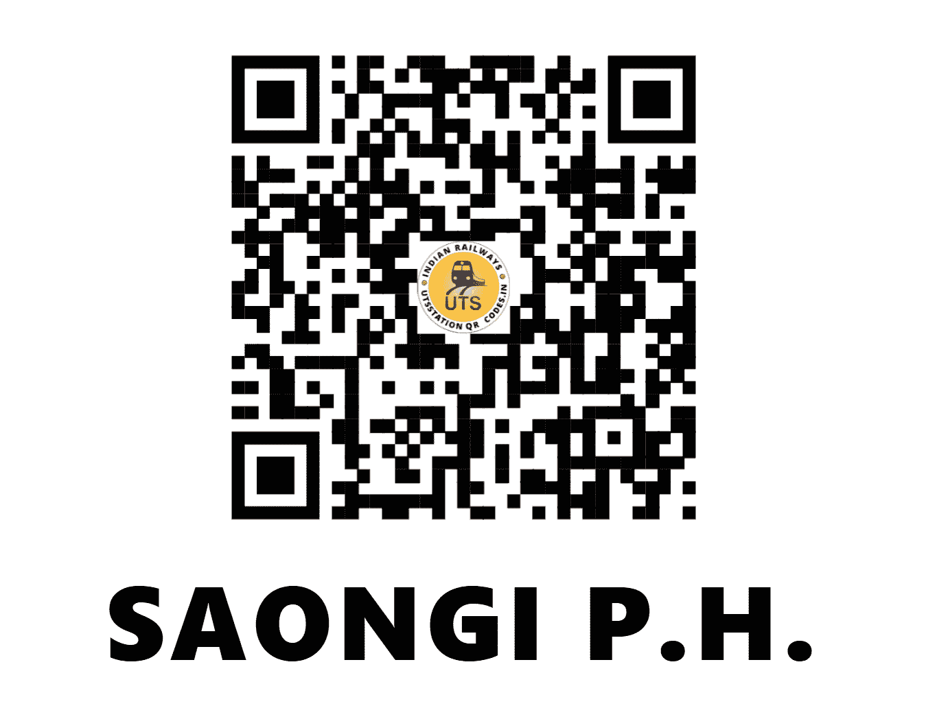 UTS QR Code for SAONGI P.H. - SGC - SB (MADHYA PRADESH)